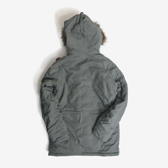 Alpha Industries Veste d'hiver en fausse fourrure pour homme, Noir (Black 03), M Alpha Industries Veste d'hiver en fausse fourrure pour homme, Noir (Black 03), M